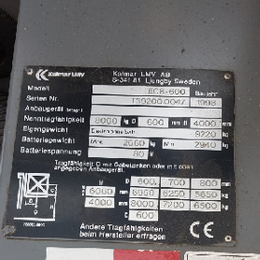 Kalmar EB8-600 °°° 4-Rad Elektrostapler